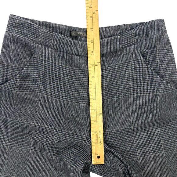 Zara Wide Leg Pants Womens Medium Gray Plaid Trafaluc High Rise Classic Chic - Picture 11 of 15